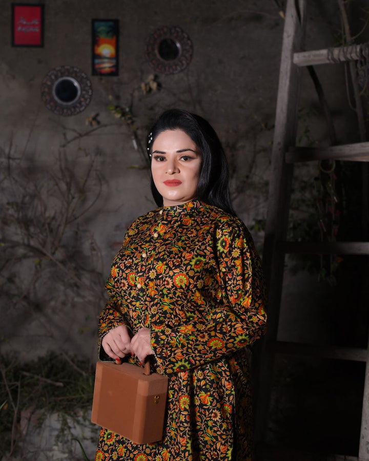 Black Floral Everyday Wear Shalwar Kameez